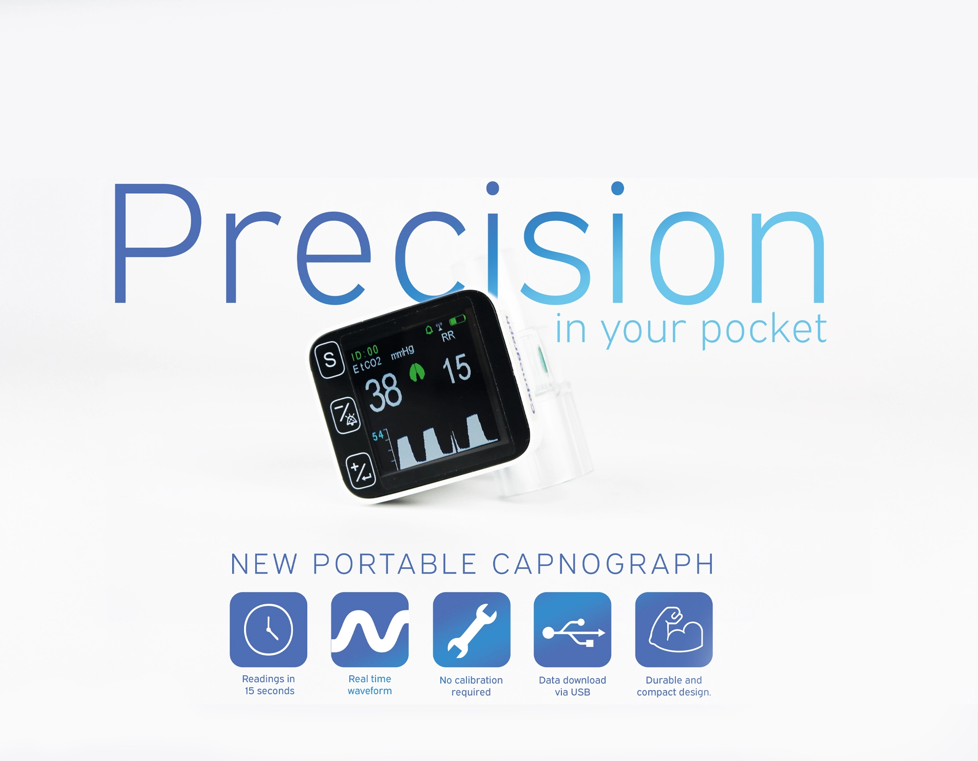 Precision in your pocket, new portable capnograph